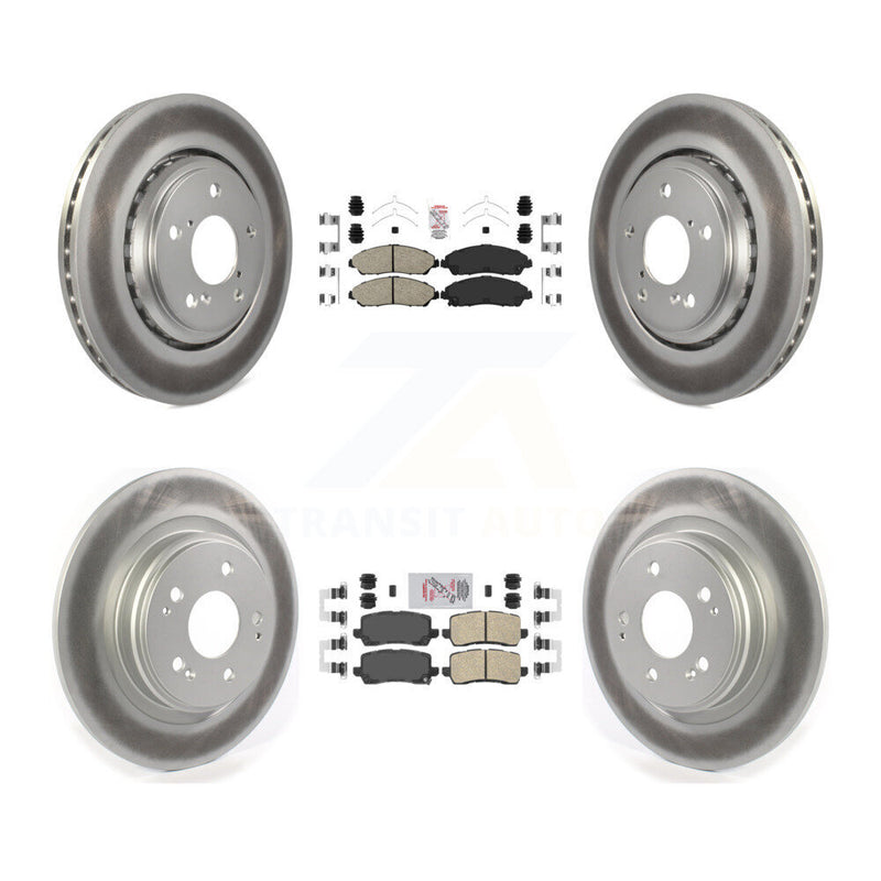 Transit Auto KGA-102014 Disc Brake Kit for 2017-2020 Acura MDX - Front and Rear