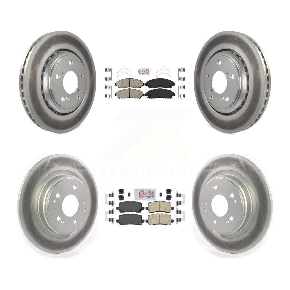 Transit Auto KGA-102015 Disc Brake Kit for 2017-2020 Acura MDX - Front and Rear