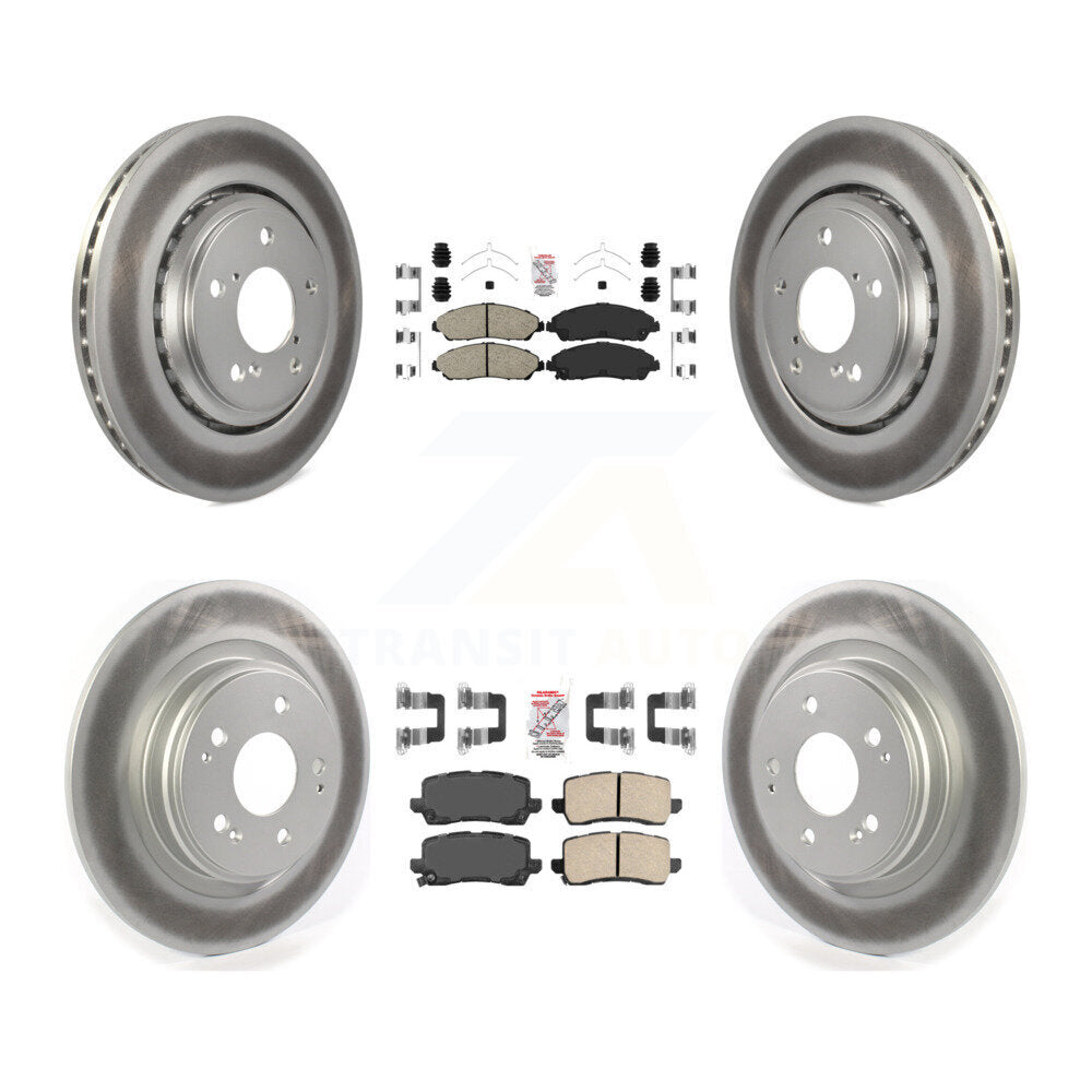 Transit Auto KGA-102016 Disc Brake Kit for 2017-2020 Acura MDX - Front and Rear