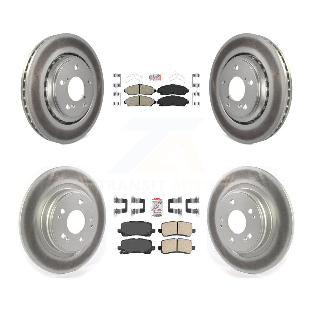 Transit Auto KGA-102017 Disc Brake Kit for 2017-2020 Acura MDX - Front and Rear