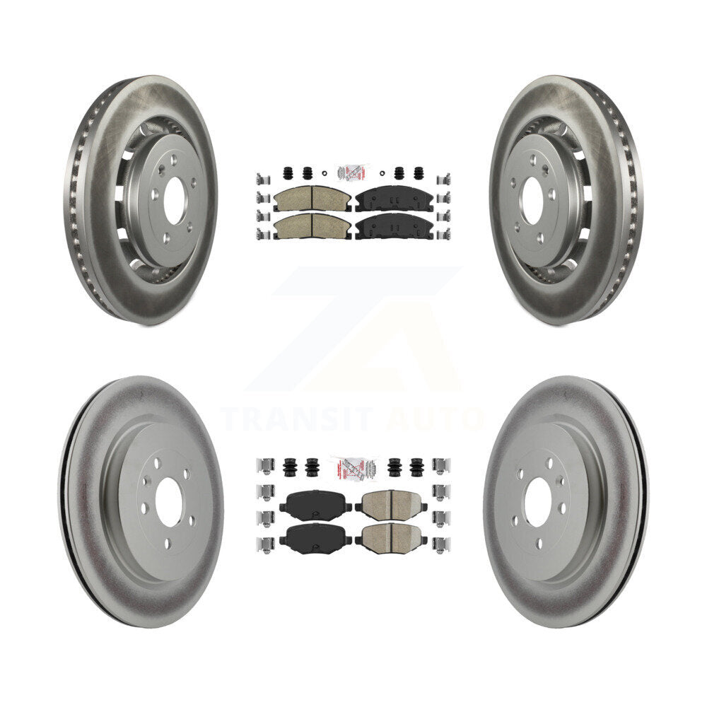 Transit Auto KGA-102037 Disc Brake Kit for 2012-2019 Ford Taurus, Lincoln MKT and More - Front and Rear