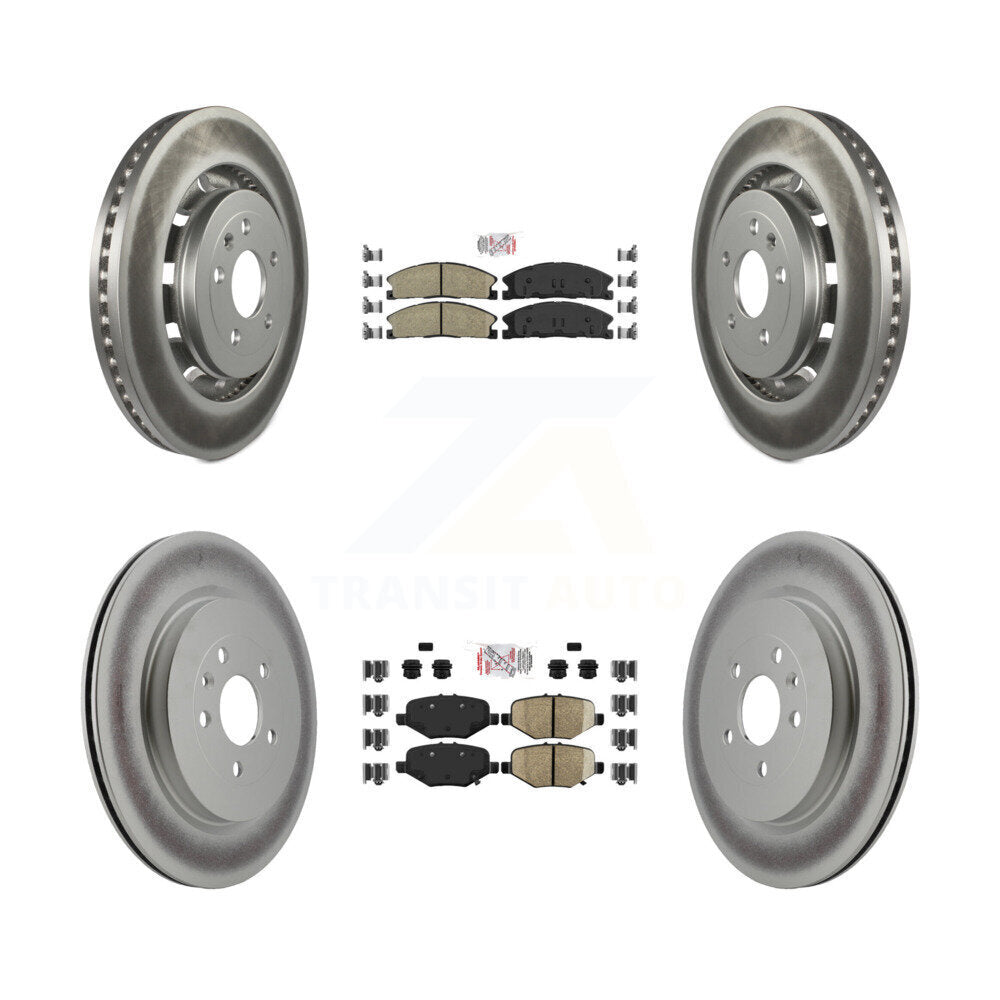 Transit Auto KGA-102045 Disc Brake Kit for 2012-2019 Ford Taurus, Ford Explorer and More - Front and Rear