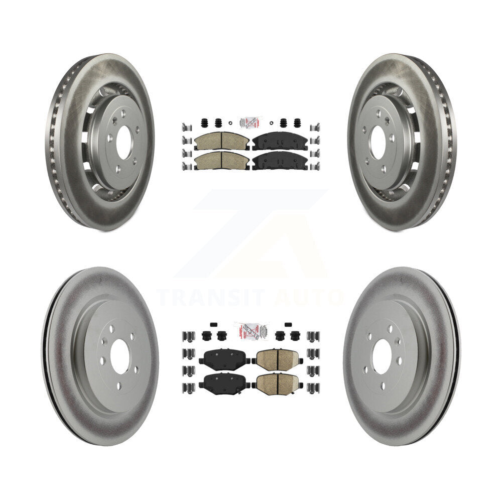Transit Auto KGA-102046 Disc Brake Kit for 2012-2019 Ford Taurus, Ford Explorer and More - Front and Rear