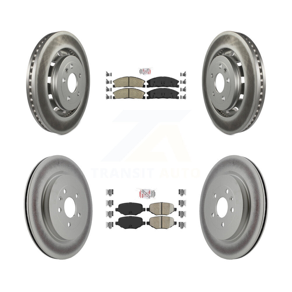 Transit Auto KGA-102056 Disc Brake Kit for 2012-2019 Ford Taurus, Lincoln MKT and More - Front and Rear