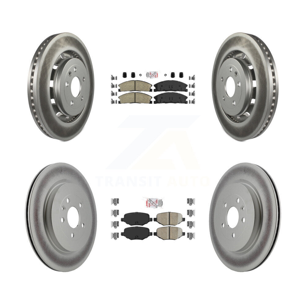 Transit Auto KGA-102057 Disc Brake Kit for 2012-2019 Ford Taurus, Lincoln MKT and More - Front and Rear