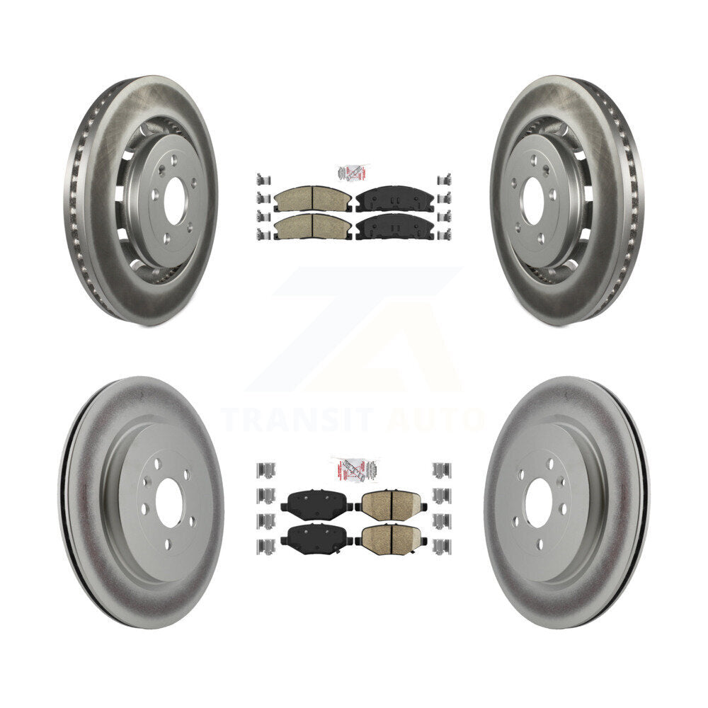 Transit Auto KGA-102065 Disc Brake Kit for 2012-2019 Ford Taurus, Ford Explorer and More - Front and Rear