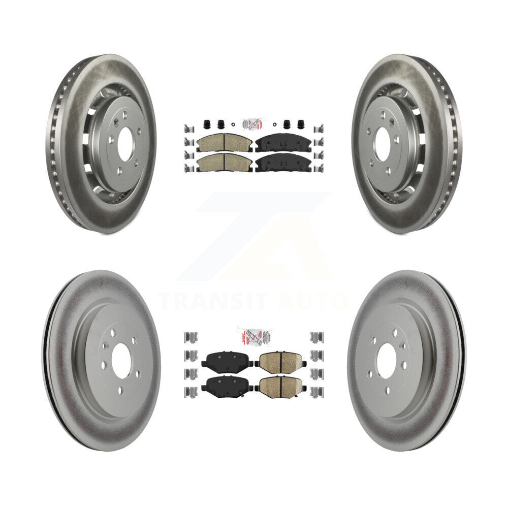 Transit Auto KGA-102066 Disc Brake Kit for 2012-2019 Ford Taurus, Ford Explorer and More - Front and Rear