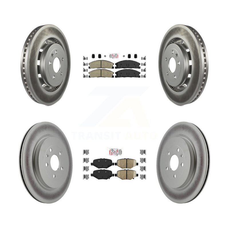 Transit Auto KGA-102066 Disc Brake Kit for 2012-2019 Ford Taurus, Ford Explorer and More - Front and Rear