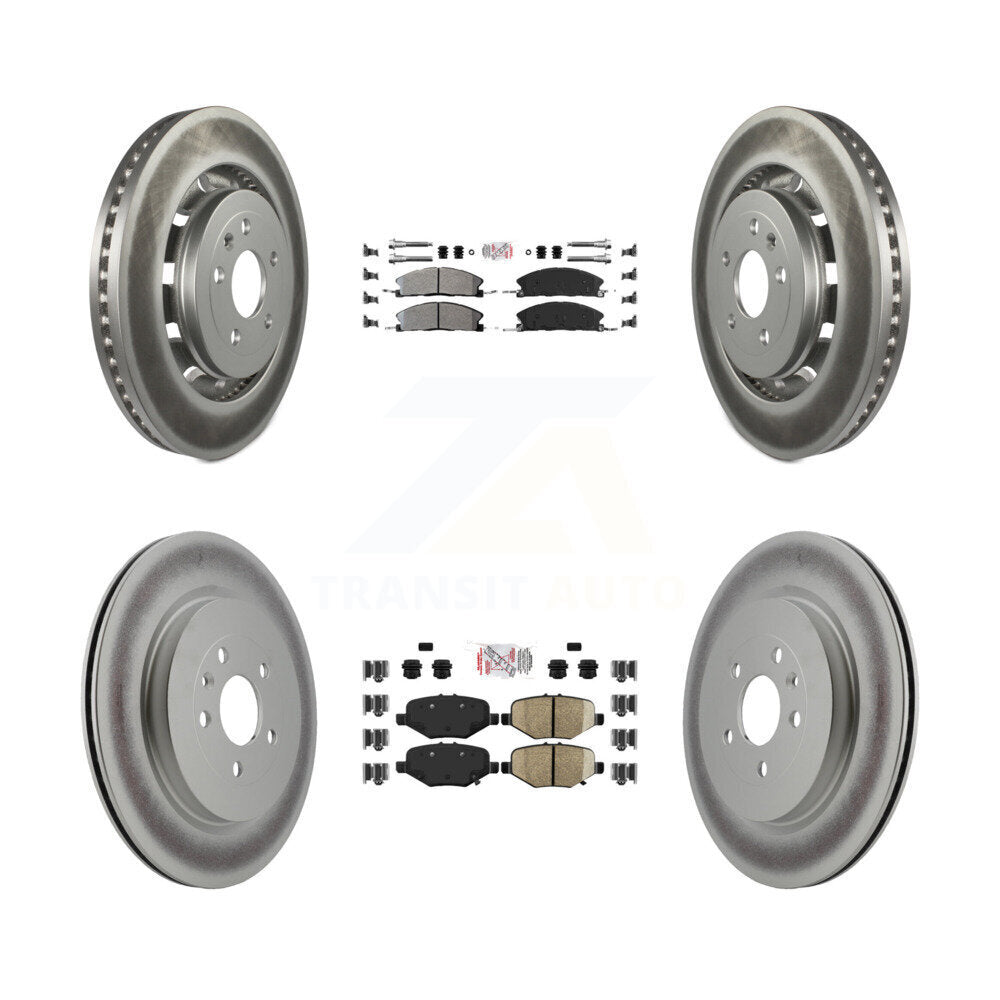 Transit Auto KGA-102076 Disc Brake Kit for 2012-2019 Ford Taurus, Ford Explorer and More - Front and Rear