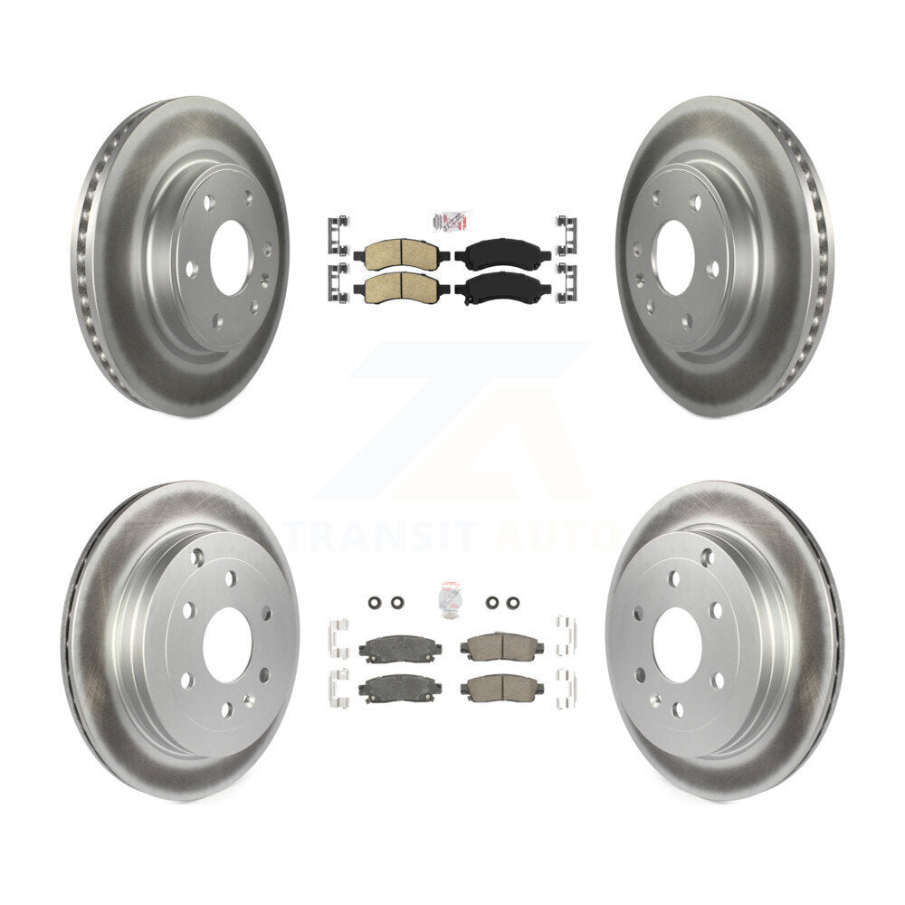 Transit Auto KGA-102080 Disc Brake Kit for 2007-2017 GMC Acadia Limited, Chevrolet Traverse and More - Front and Rear