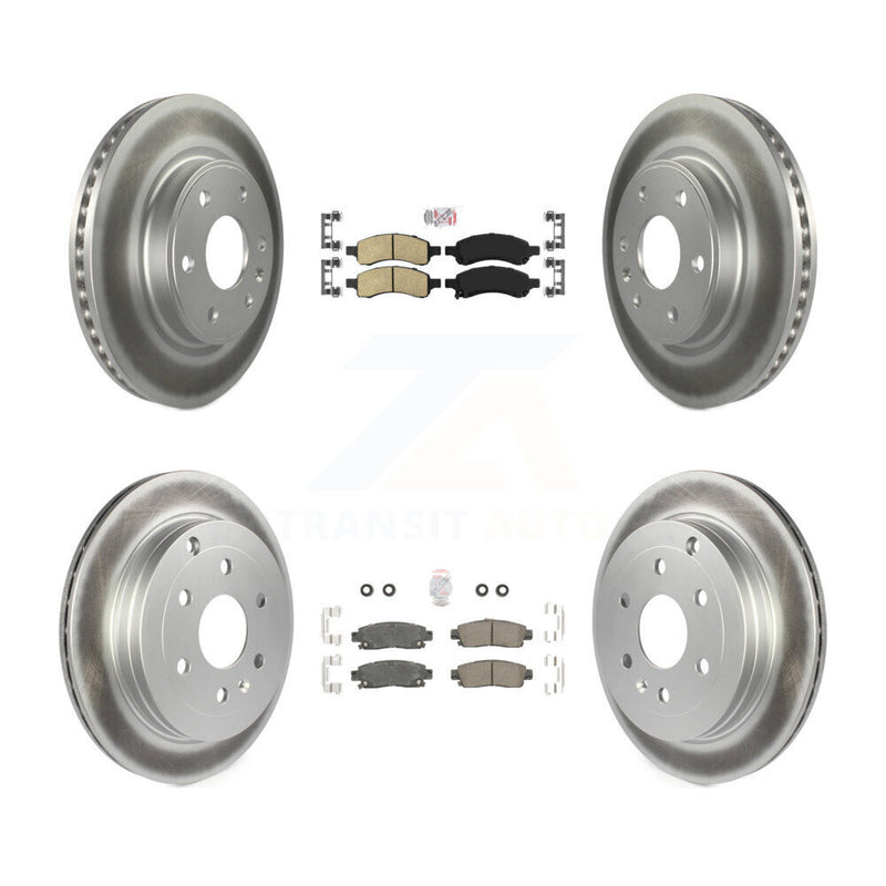 Transit Auto KGA-102080 Disc Brake Kit for 2007-2017 GMC Acadia Limited, Chevrolet Traverse and More - Front and Rear