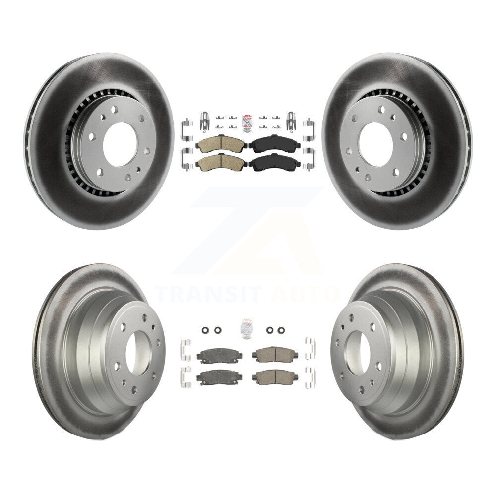 Transit Auto KGA-102084 Disc Brake Kit for 2002-2006 Isuzu Ascender, GMC Envoy and More - Front and Rear