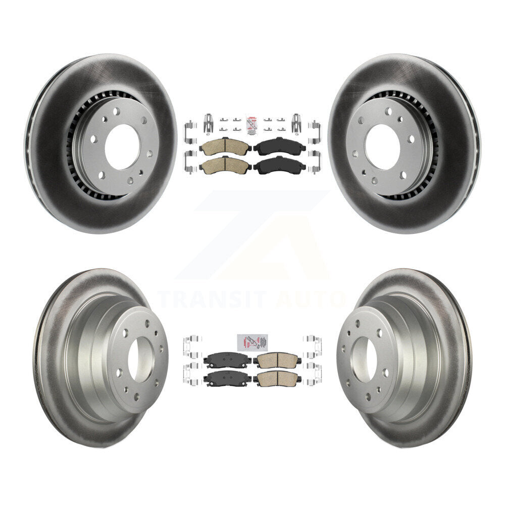 Transit Auto KGA-102085 Disc Brake Kit for 2002-2006 Isuzu Ascender, GMC Envoy and More - Front and Rear