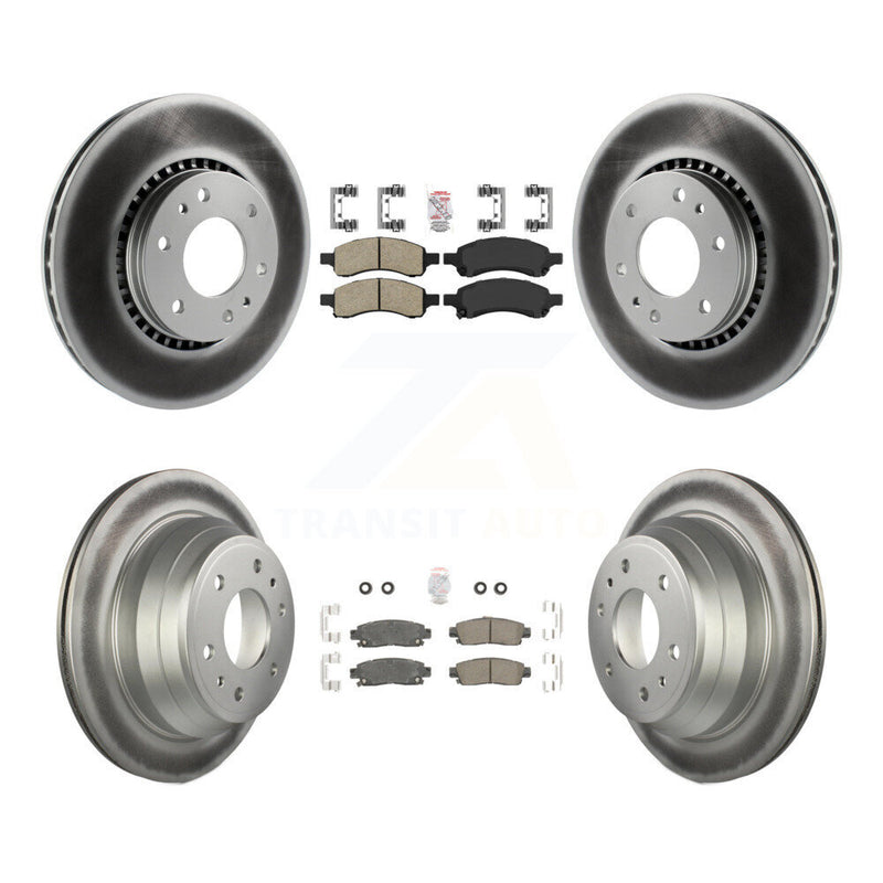 Transit Auto KGA-102086 Disc Brake Kit for 2006-2009 GMC Envoy, Saab 9-7x and More - Front and Rear