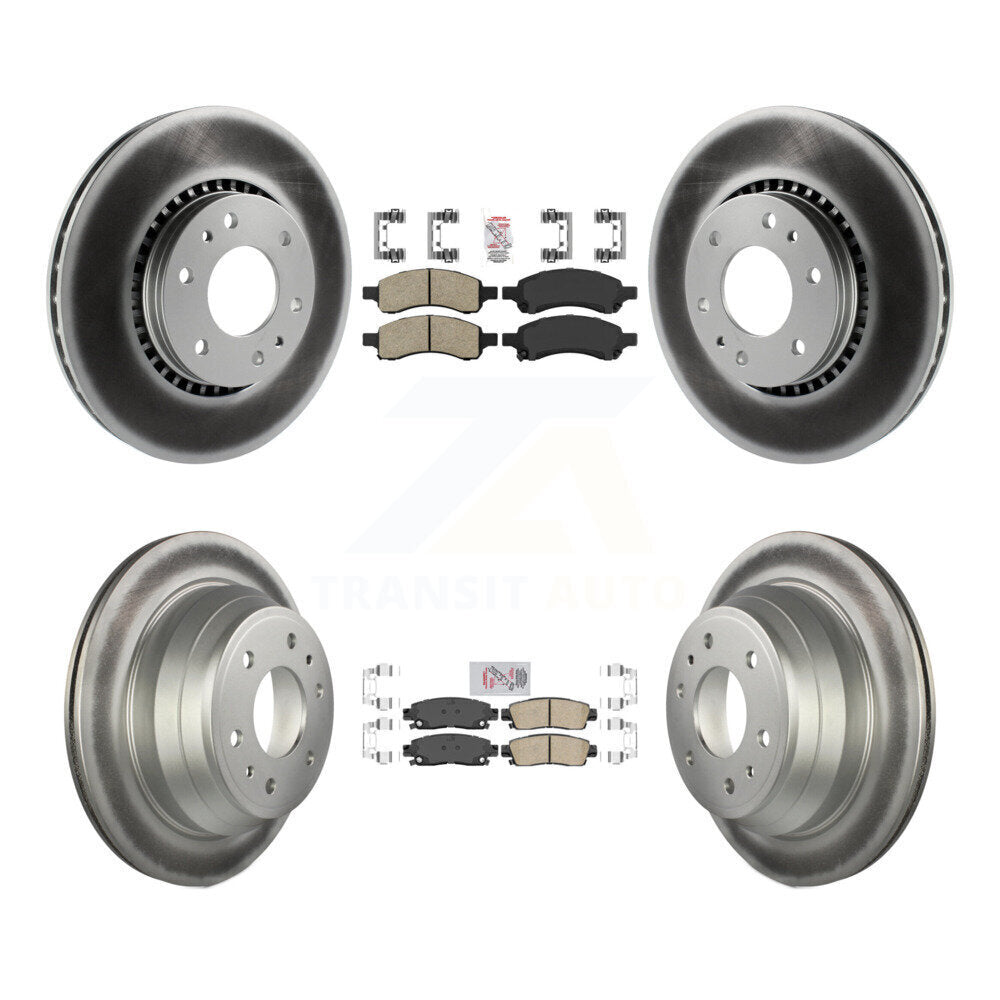Transit Auto KGA-102088 Disc Brake Kit for 2006-2009 GMC Envoy, Saab 9-7x and More - Front and Rear