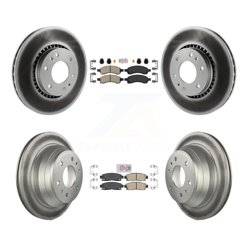 Transit Auto KGA-102089 Disc Brake Kit for 2006-2009 GMC Envoy, Saab 9-7x and More - Front and Rear
