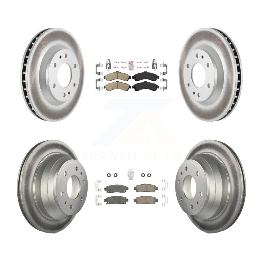 Transit Auto KGA-102090 Disc Brake Kit for 2002-2005 Chevrolet Trailblazer, GMC Envoy and More - Front and Rear
