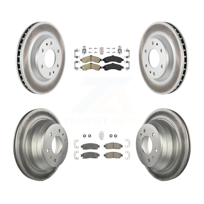 Transit Auto KGA-102090 Disc Brake Kit for 2002-2005 Chevrolet Trailblazer, GMC Envoy and More - Front and Rear