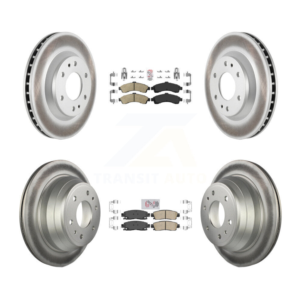 Transit Auto KGA-102091 Disc Brake Kit for 2002-2005 Chevrolet Trailblazer, GMC Envoy and More - Front and Rear
