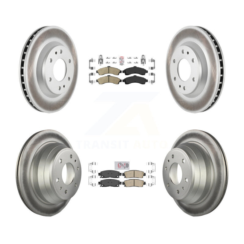 Transit Auto KGA-102091 Disc Brake Kit for 2002-2005 Chevrolet Trailblazer, GMC Envoy and More - Front and Rear