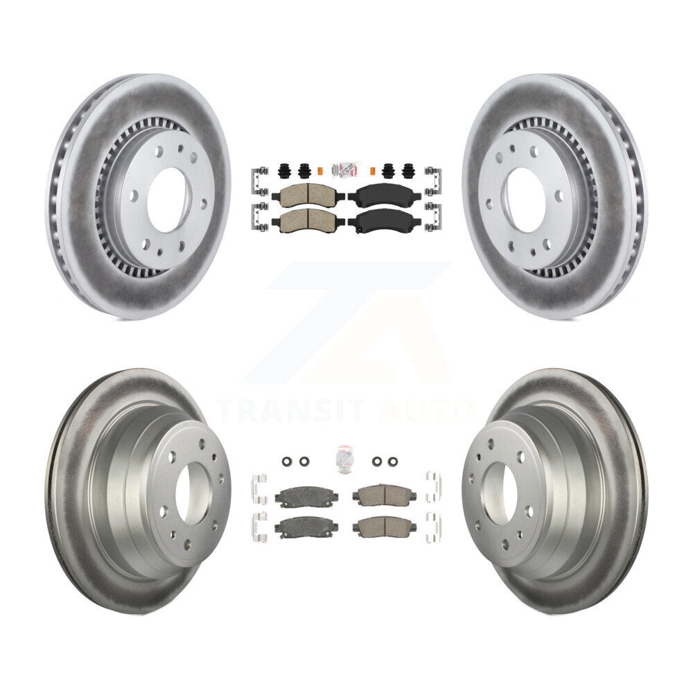 Transit Auto KGA-102093 Disc Brake Kit for 2006-2009 GMC Envoy, Isuzu Ascender and More - Front and Rear