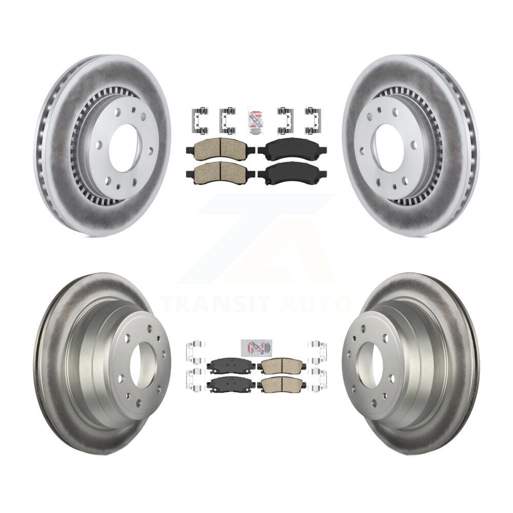Transit Auto KGA-102094 Disc Brake Kit for 2006-2009 GMC Envoy, Isuzu Ascender and More - Front and Rear
