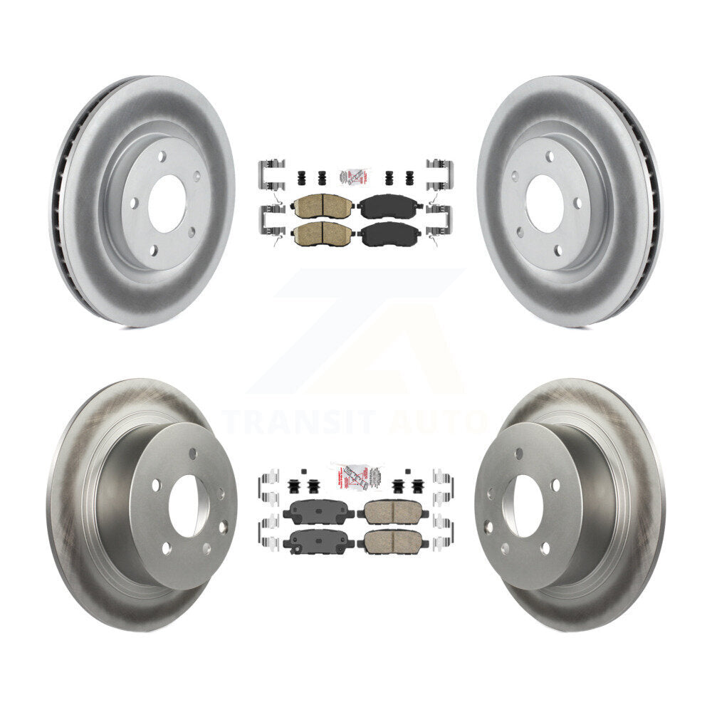 Transit Auto KGA-102118 Disc Brake Kit for 2007-2012 Nissan Sentra - Front and Rear