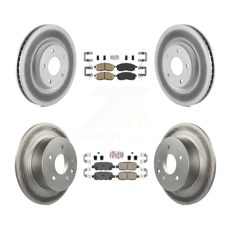 Transit Auto KGA-102118 Disc Brake Kit for 2007-2012 Nissan Sentra - Front and Rear