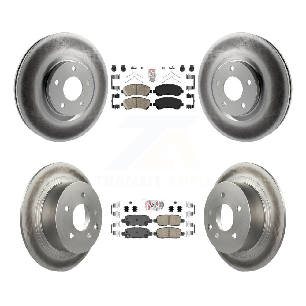 Transit Auto KGA-102120 Disc Brake Kit for 2007-2012 Nissan Sentra - Front and Rear