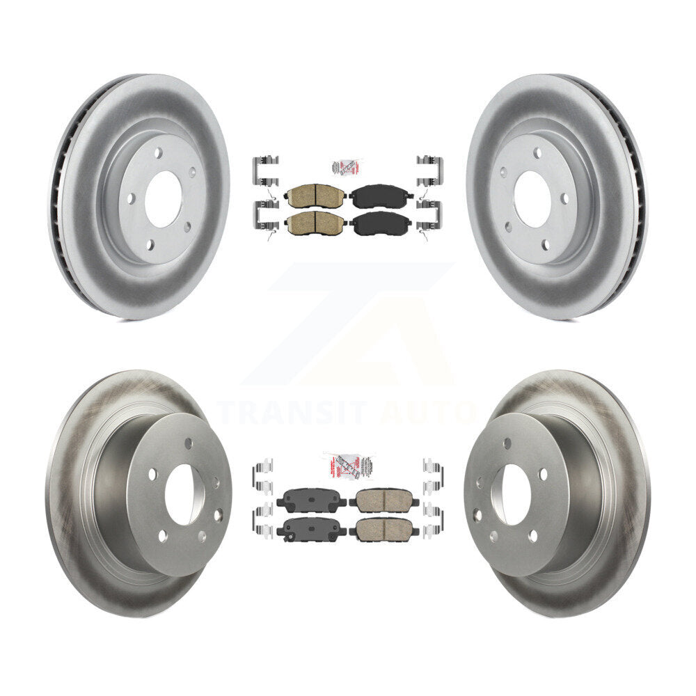 Transit Auto KGA-102123 Disc Brake Kit for 2007-2012 Nissan Sentra - Front and Rear