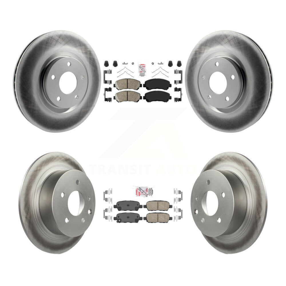 Transit Auto KGA-102124 Disc Brake Kit for 2007-2012 Nissan Sentra - Front and Rear