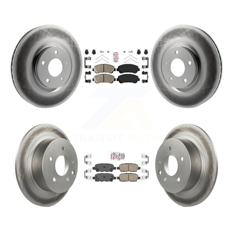 Transit Auto KGA-102124 Disc Brake Kit for 2007-2012 Nissan Sentra - Front and Rear