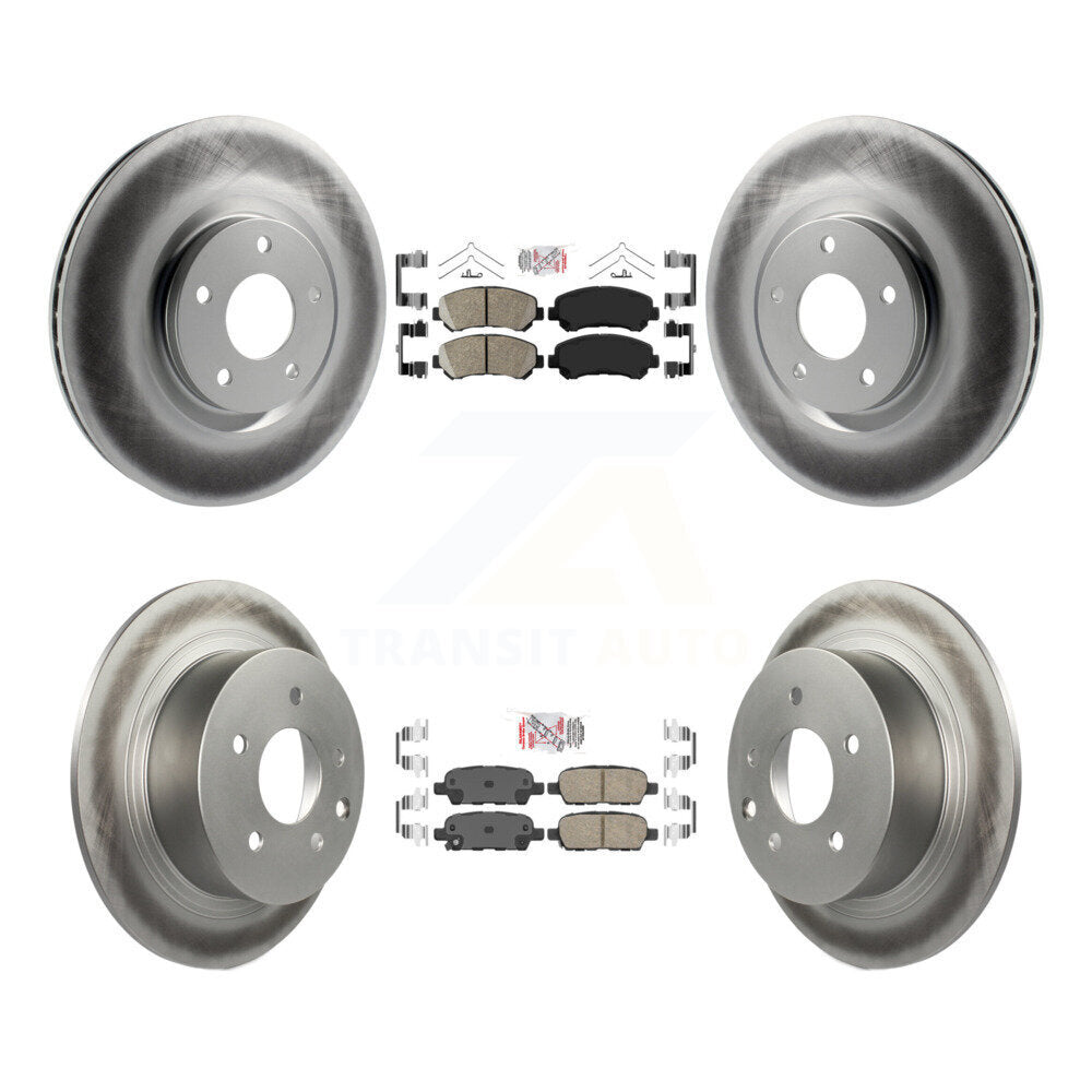 Transit Auto KGA-102125 Disc Brake Kit for 2007-2012 Nissan Sentra - Front and Rear