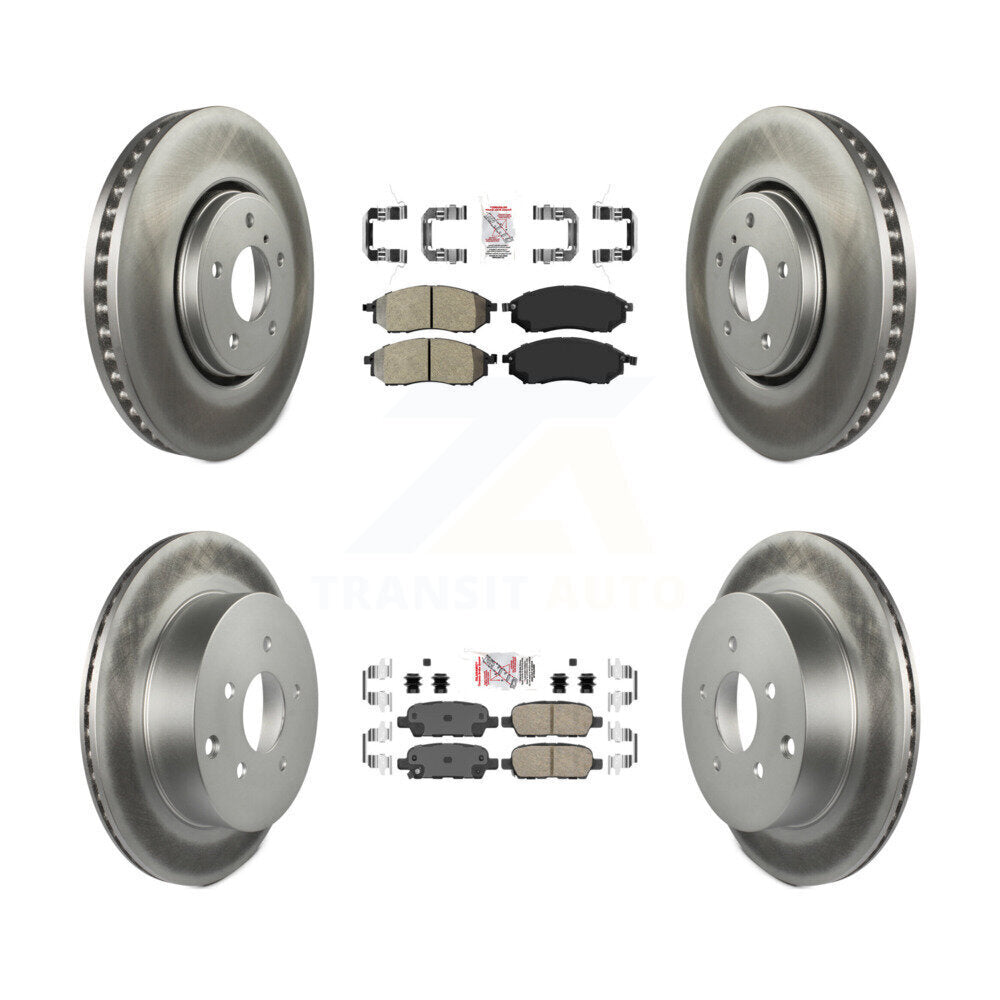 Transit Auto KGA-102126 Disc Brake Kit for 2009-2012 INFINITI FX35 - Front and Rear