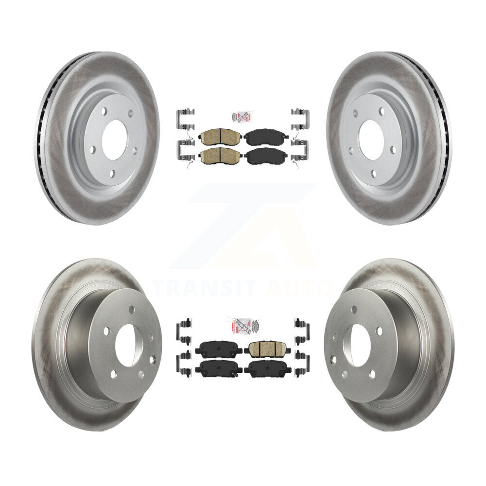 Transit Auto KGA-102130 Disc Brake Kit for 2011-2017 Nissan Juke - Front and Rear