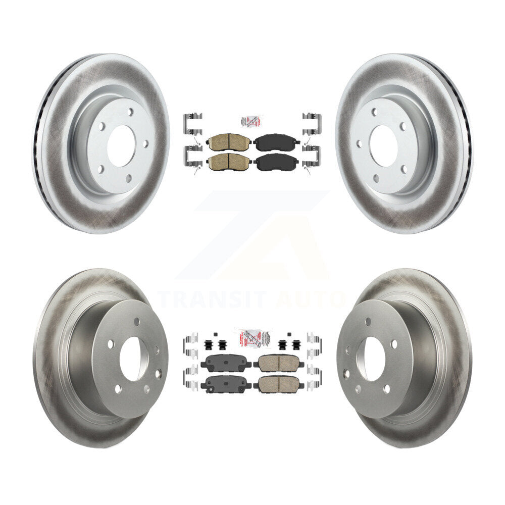 Transit Auto KGA-102134 Disc Brake Kit for 2007-2009 Nissan Altima - Front and Rear