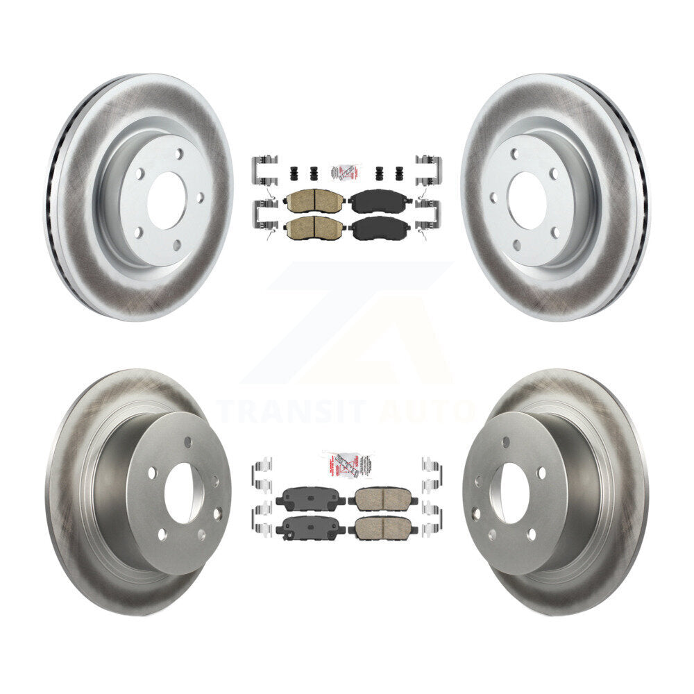 Transit Auto KGA-102135 Disc Brake Kit for 2007-2009 Nissan Altima - Front and Rear