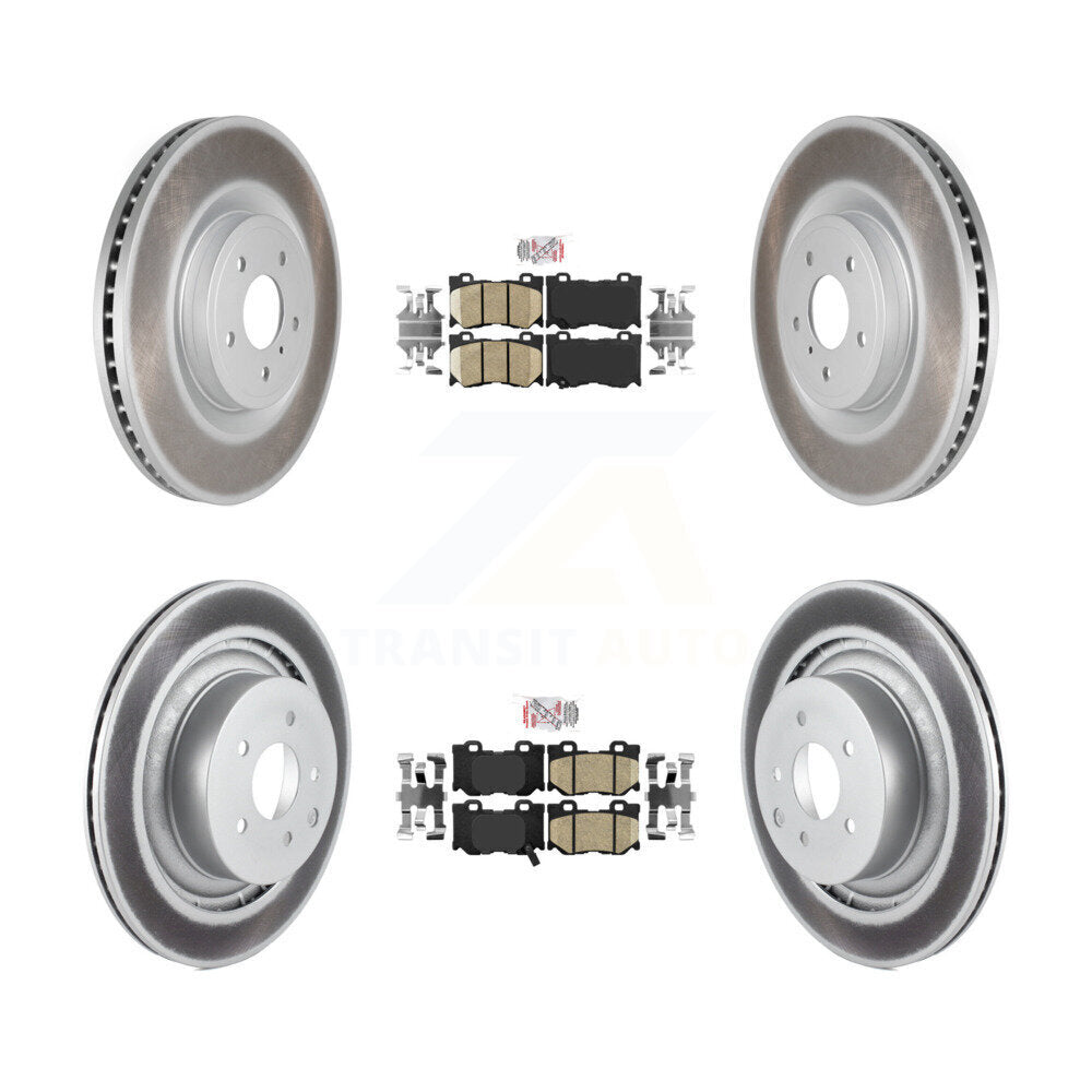 Transit Auto KGA-102144 Disc Brake Kit for 2009-2013 INFINITI G37 - Front and Rear