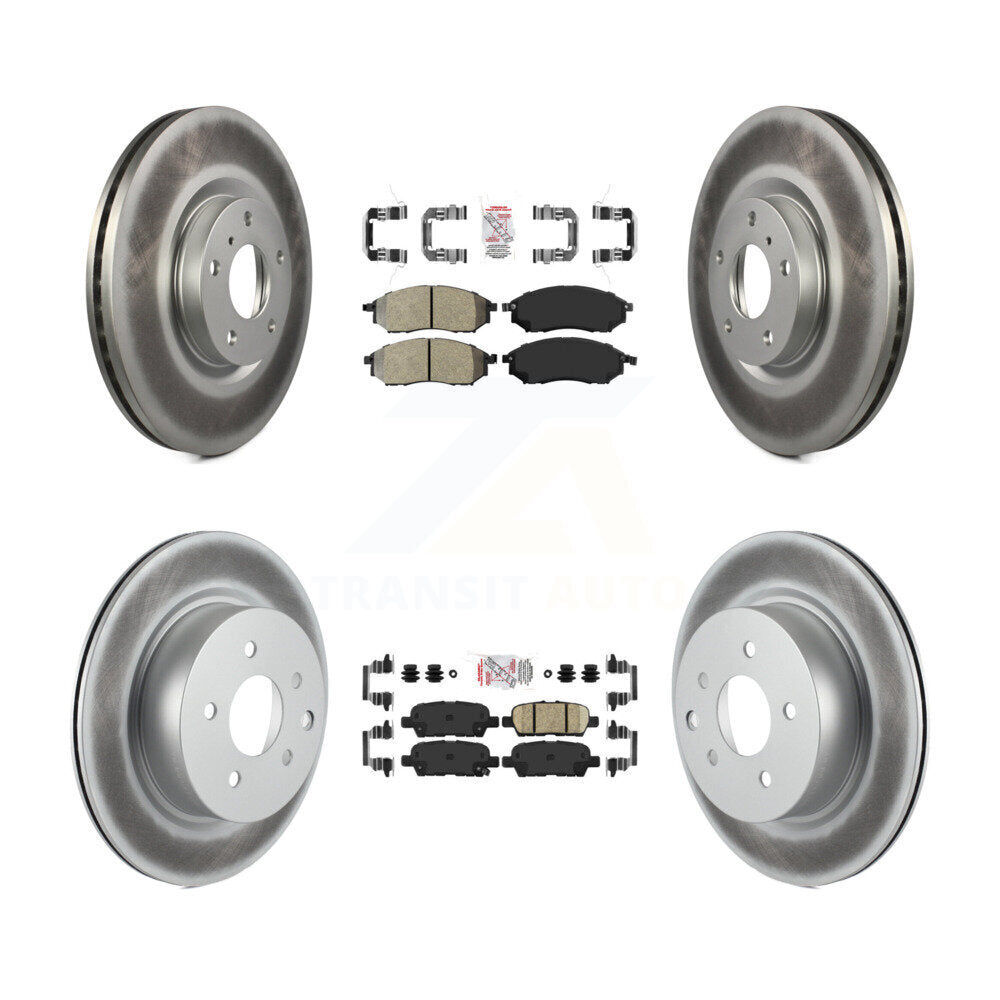 Transit Auto KGA-102145 Disc Brake Kit for 2005-2015 INFINITI Q40, INFINITI QX50 and More - Front and Rear