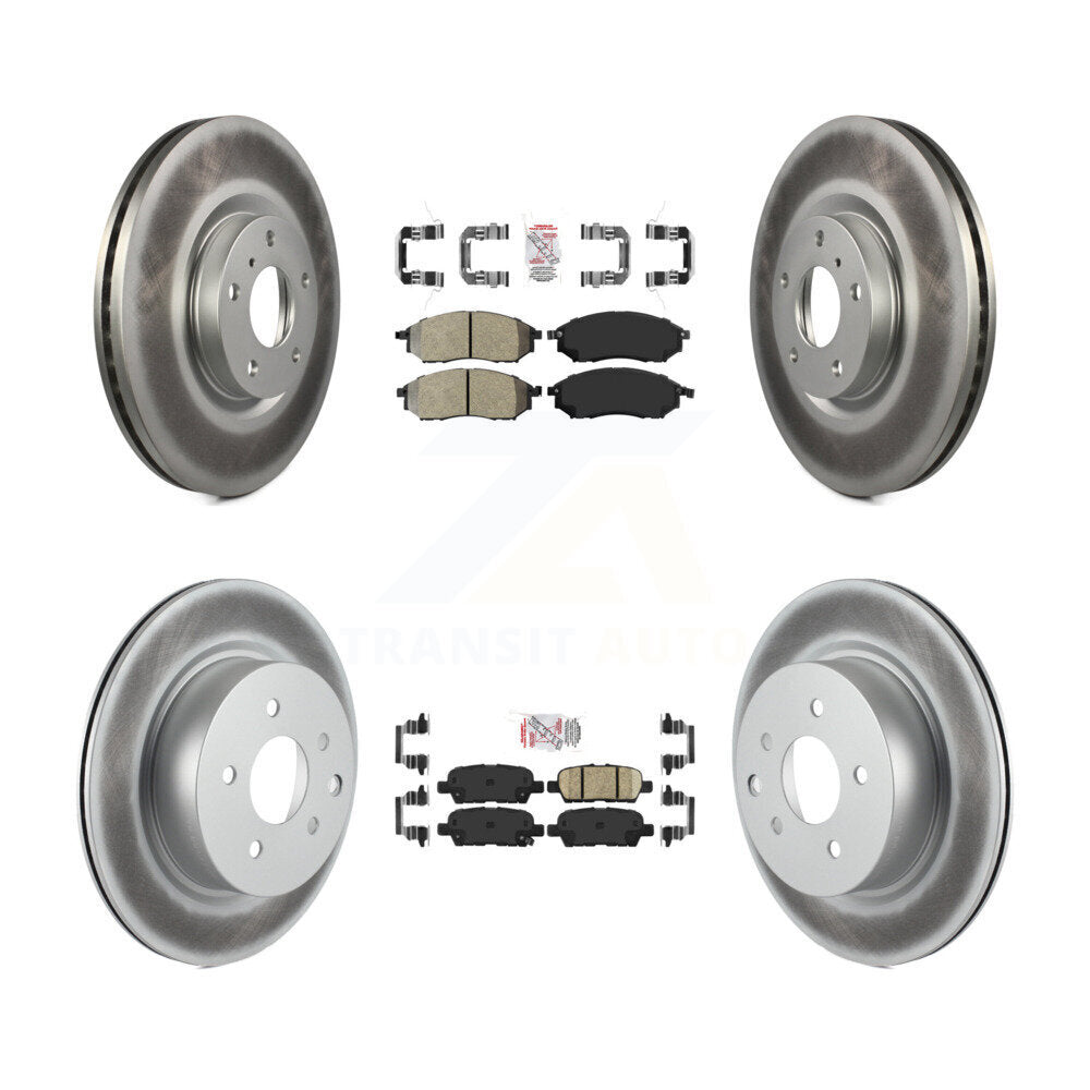 Transit Auto KGA-102146 Disc Brake Kit for 2005-2015 INFINITI Q40, INFINITI QX50 and More - Front and Rear