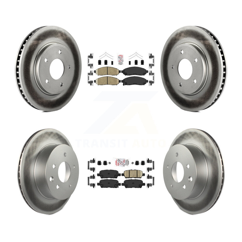 Transit Auto KGA-102154 Disc Brake Kit for 2011-2014 Nissan LEAF - Front and Rear