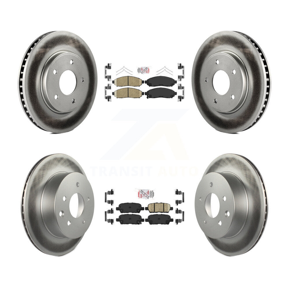 Transit Auto KGA-102155 Disc Brake Kit for 2011-2014 Nissan LEAF - Front and Rear