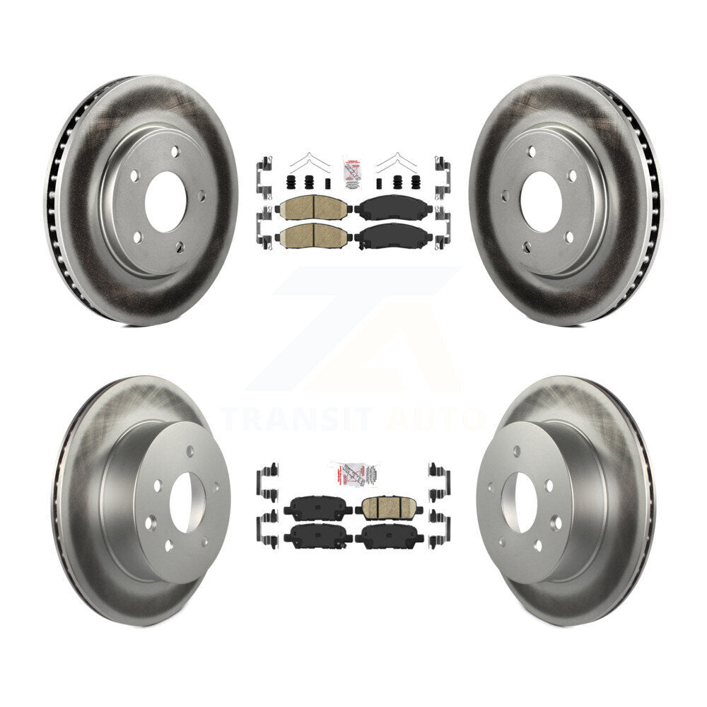 Transit Auto KGA-102156 Disc Brake Kit for 2011-2014 Nissan LEAF - Front and Rear