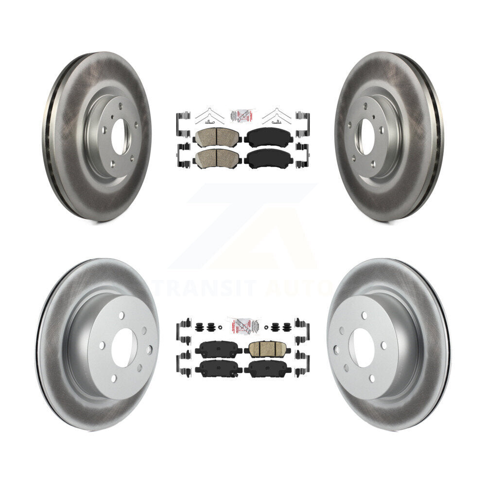 Transit Auto KGA-102158 Disc Brake Kit for 2009-2022 Nissan Maxima - Front and Rear