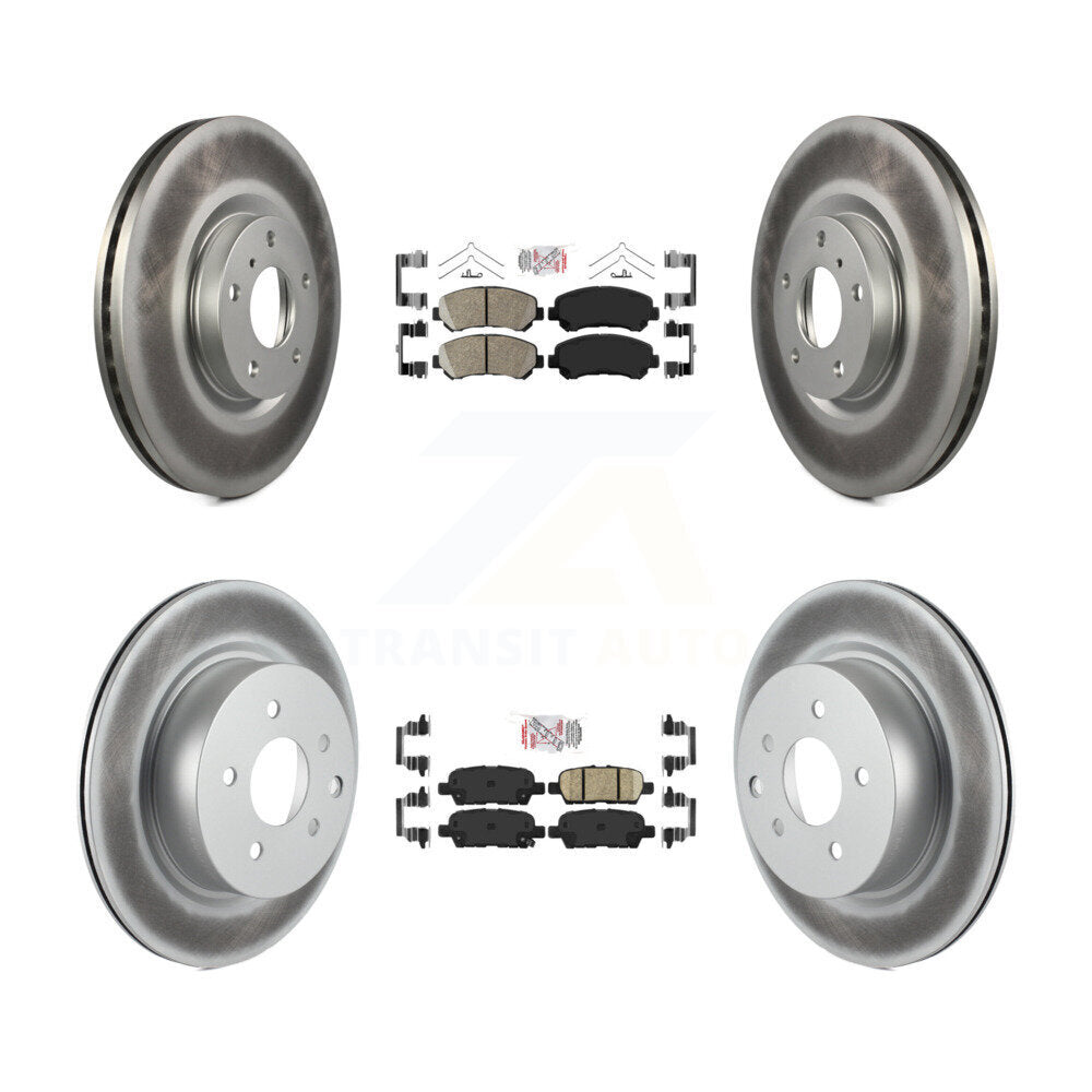 Transit Auto KGA-102160 Disc Brake Kit for 2009-2022 Nissan Maxima - Front and Rear