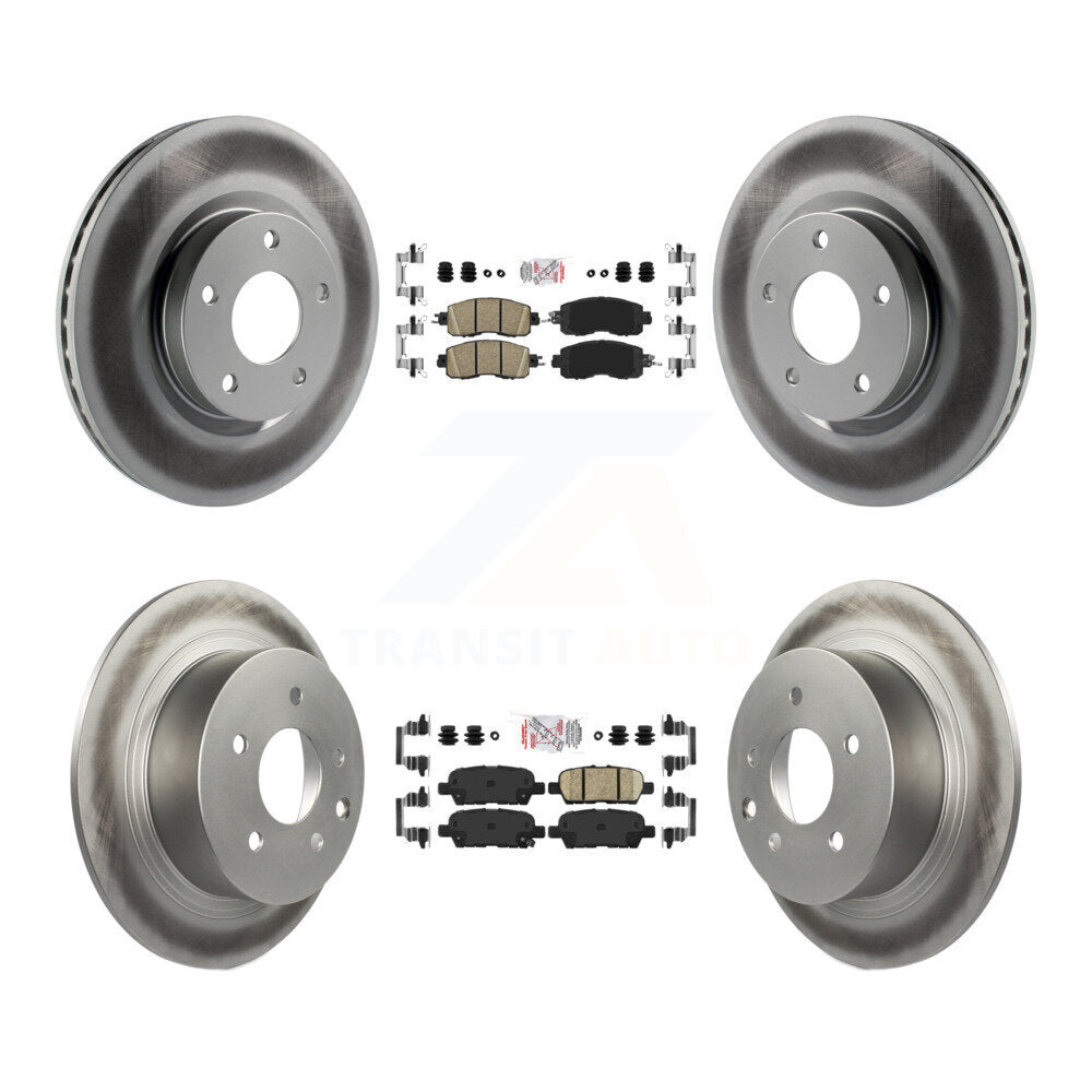 Transit Auto KGA-102161 Disc Brake Kit for 2013-2023 Nissan Altima - Front and Rear