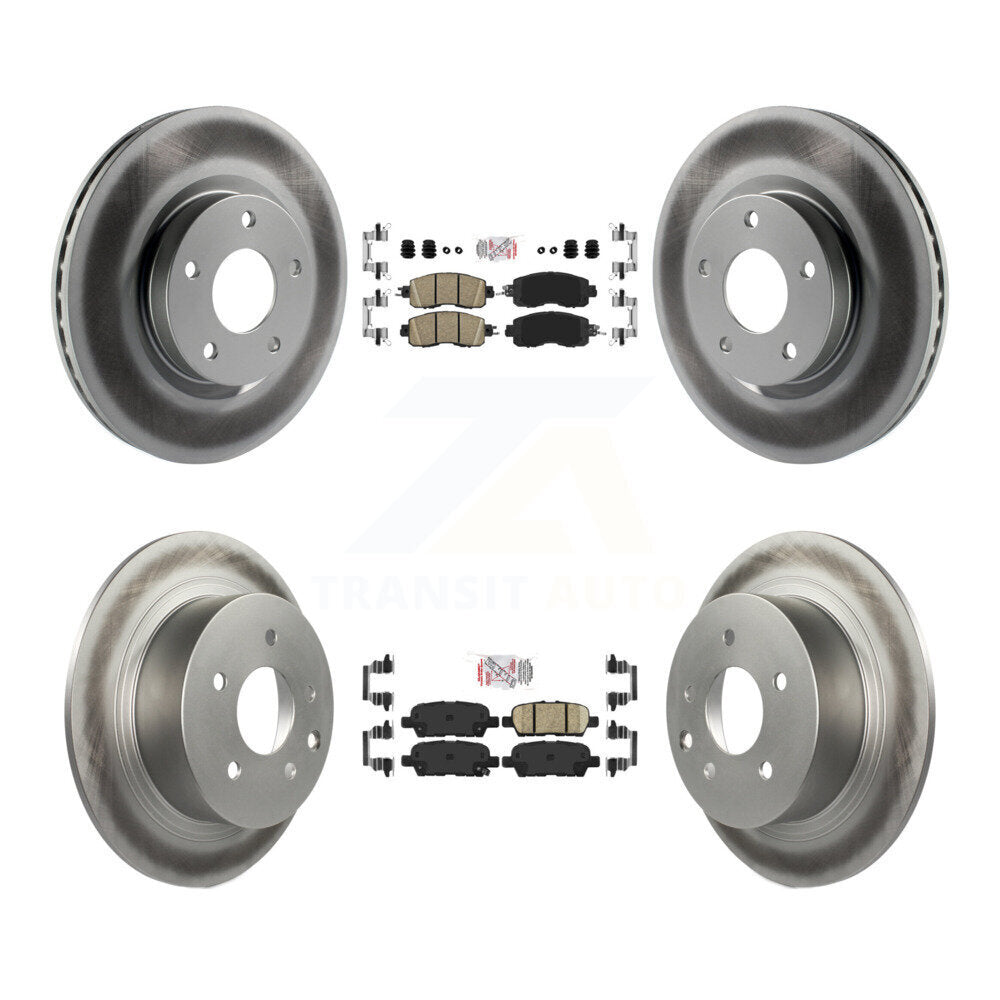 Transit Auto KGA-102163 Disc Brake Kit for 2013-2023 Nissan Altima - Front and Rear