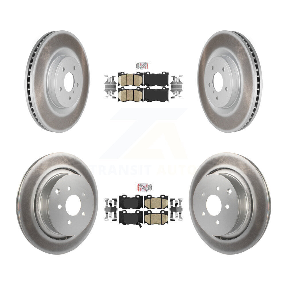 Transit Auto KGA-102180 Disc Brake Kit for 2009-2013 INFINITI FX50 - Front and Rear