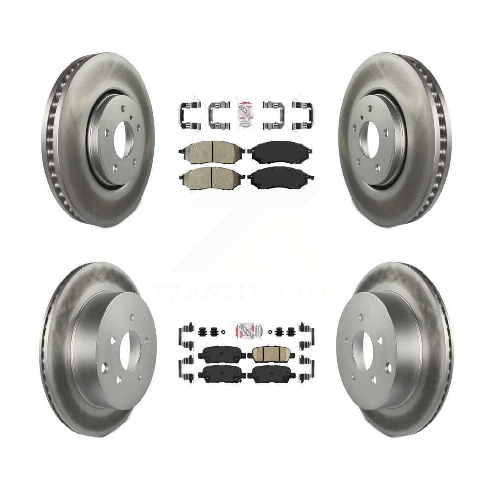 Transit Auto KGA-102182 Disc Brake Kit for 2006-2013 INFINITI FX37, INFINITI FX35, INFINITI FX45 - Front and Rear