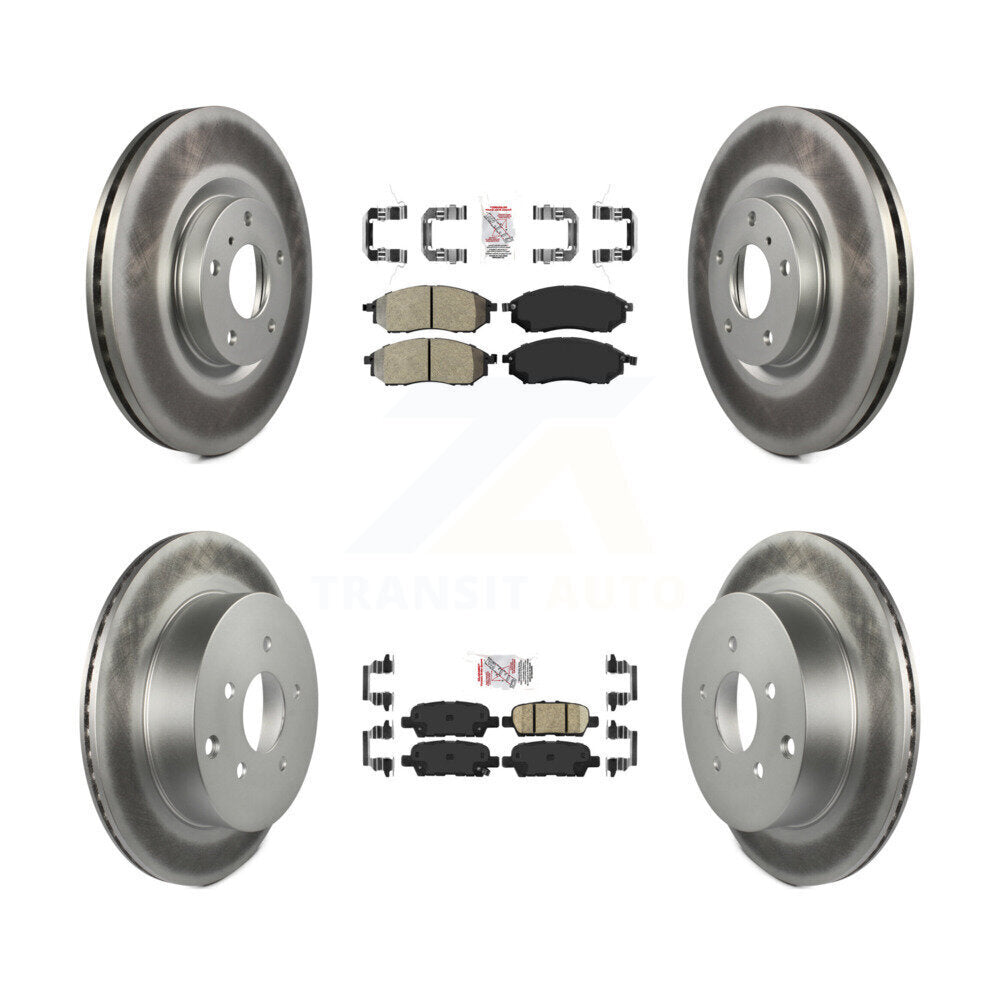 Transit Auto KGA-102185 Disc Brake Kit for 2011-2017 INFINITI QX70, Nissan Murano - Front and Rear